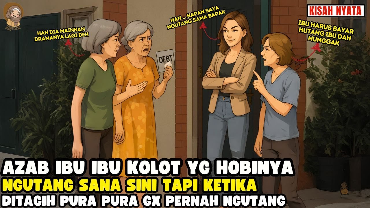 AZAB IIBU2 NGUTANG SANA SINI BUAT HIDUP MEWAH PAS DITAGIH PURA PURA LUPA II SINETRON AZAB