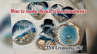 How to make resin ornaments #fluidart #resinart #acrylicpour