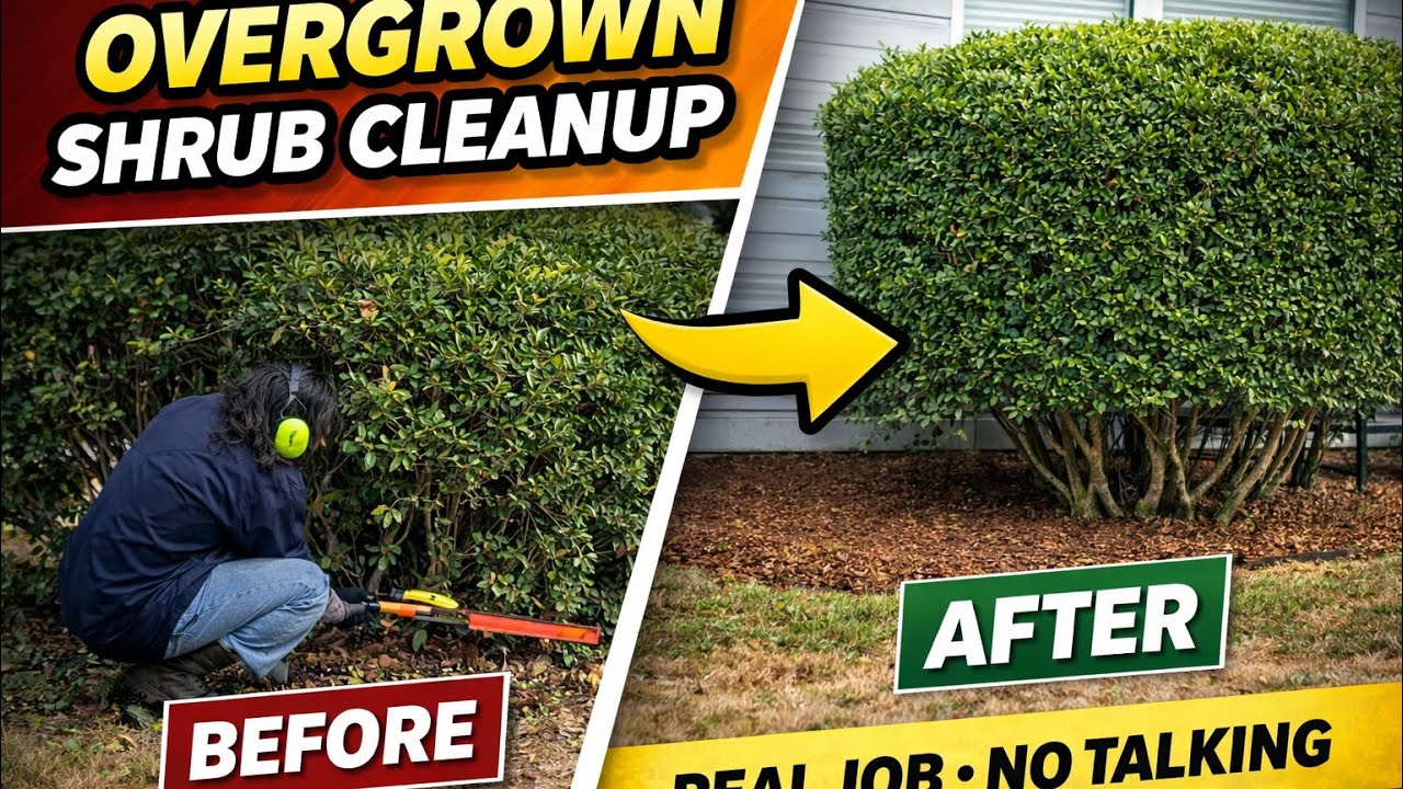 Why Shrub Cleanup Actually Takes This Long (Uncut)