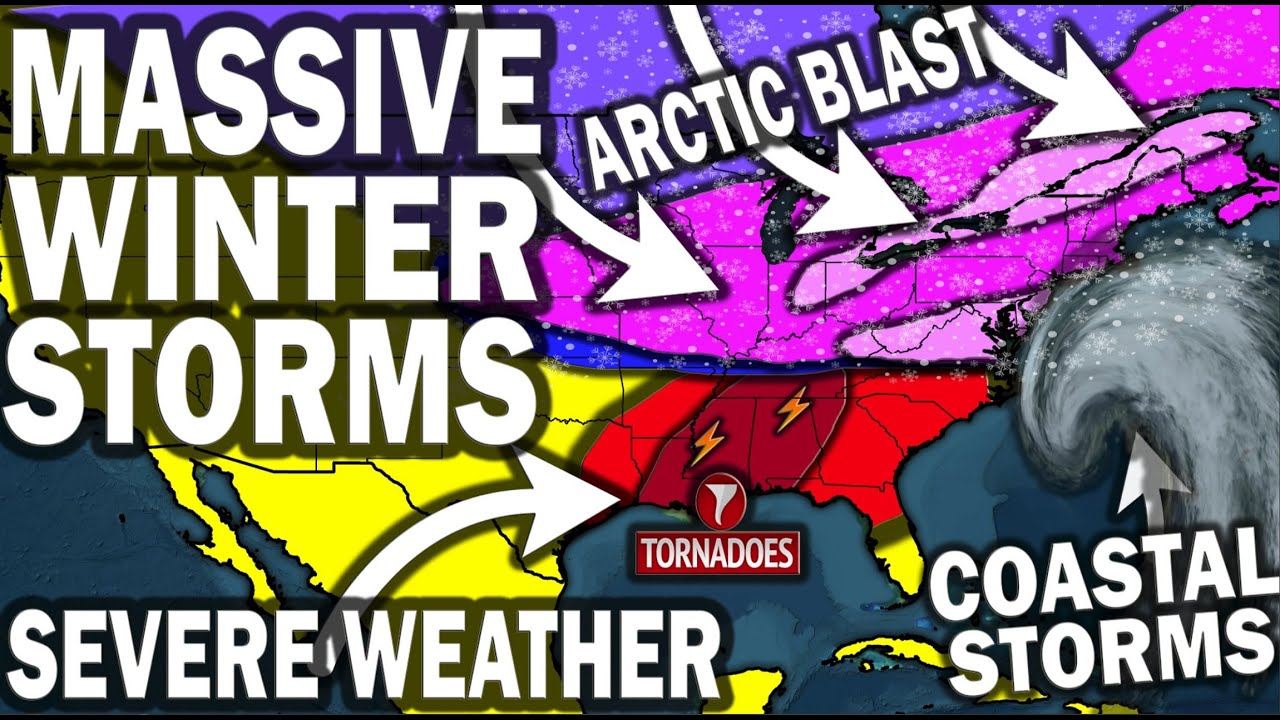 Massive Winter Storm Action, Arctic Blast Polar Vortex & Severe Weather ...
