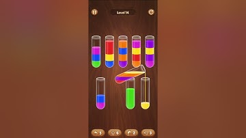 Color Water Sort Woody Puzzle level 13#14#15#onlinegaming#video