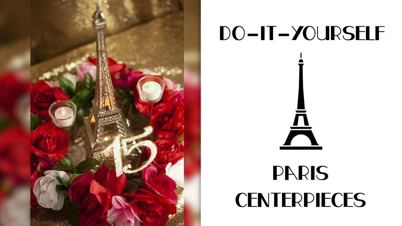 How to make an Eiffel Tower Centerpiece #paris