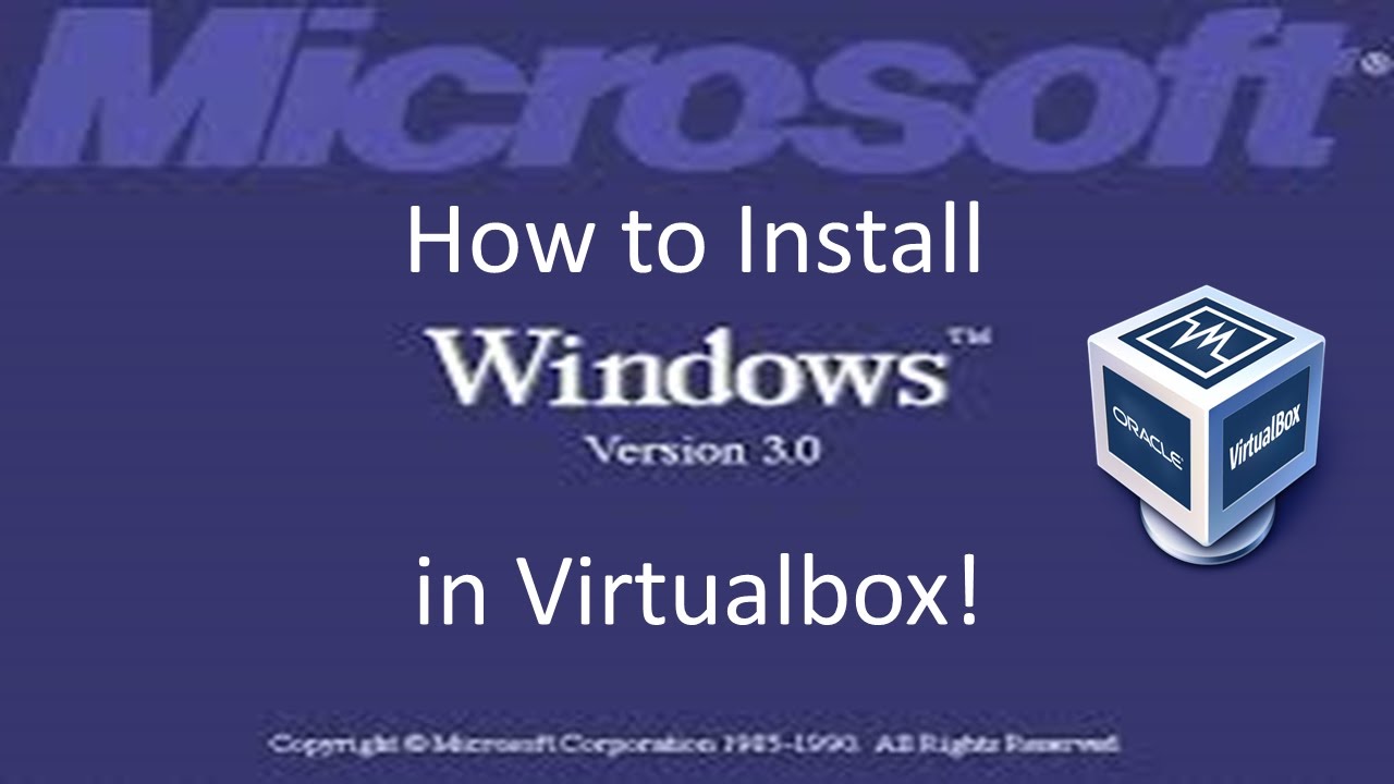 virtualbox windows 3.1