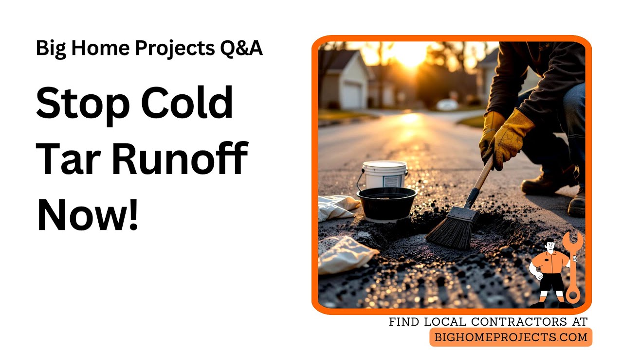 Cold Tar Mix Runoff Shields Protecting Storm Drains - YouTube