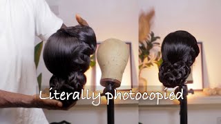 WIG STYLING ON A CANVAS | BRIDAL HAIRSTYLE screenshot 4