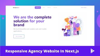 🔴 Responsive Agency Website In Next.JS from scratch