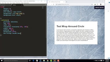 Wrap Text Around a Circle - Quick CSS Tips And Tricks