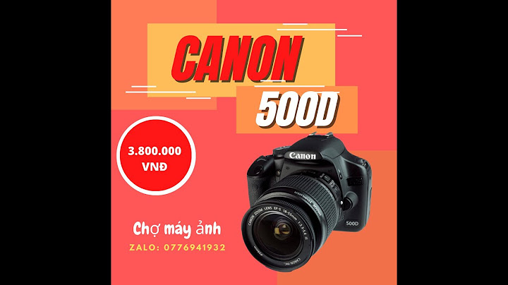 Hướng dẫn sử dụng canon 500d