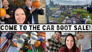 Come To The Car Boot Sale | Car Boot Sale Haul | Mr Carrington \& Luke Catleugh | Kate McCabe | Vlog