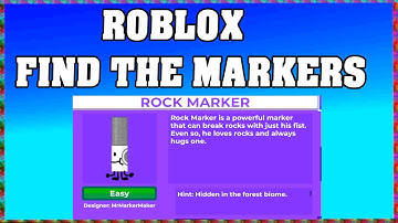 How To Find ROCK MARKER in ROBLOX FIND THE MARKERS🖌️ [UPDATE 2025] [walkthrough]