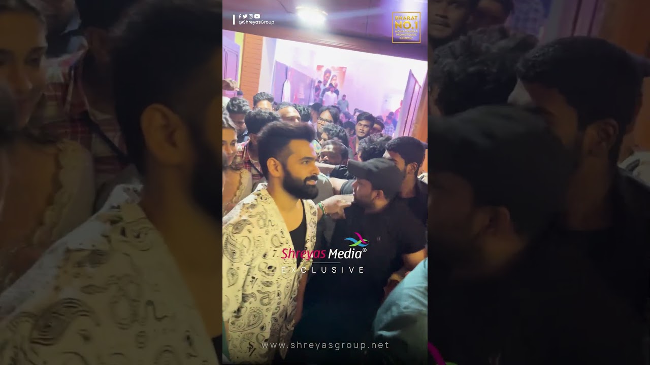 Ram Pothineni Entry Visuals from Skanda Pre Release Thunder - Shreyas Media