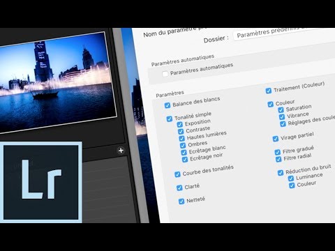 Vidéo: Comment enregistrer un préréglage dans lightroom ?