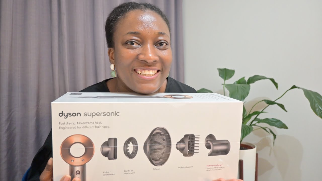 Unboxing my Dyson Supersonic Hair Dryer and testing it out on my 4C