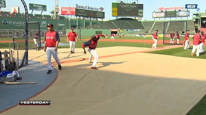 Bradley Jr. shows off arm strength with throw