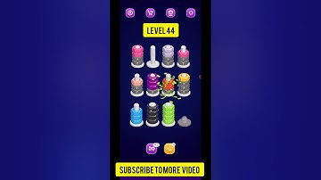 Level 44 Nut Sort Game play video #games #gameplay #shortfeed #gaming #puzzle #viralvideo #level