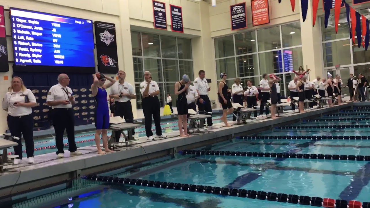 Piaa 2a Girls 100 Backstroke Final March 14 2019 Youtube