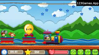 Math Train Addition Gameplay & Walkthrough | Free at 123Games.App screenshot 4