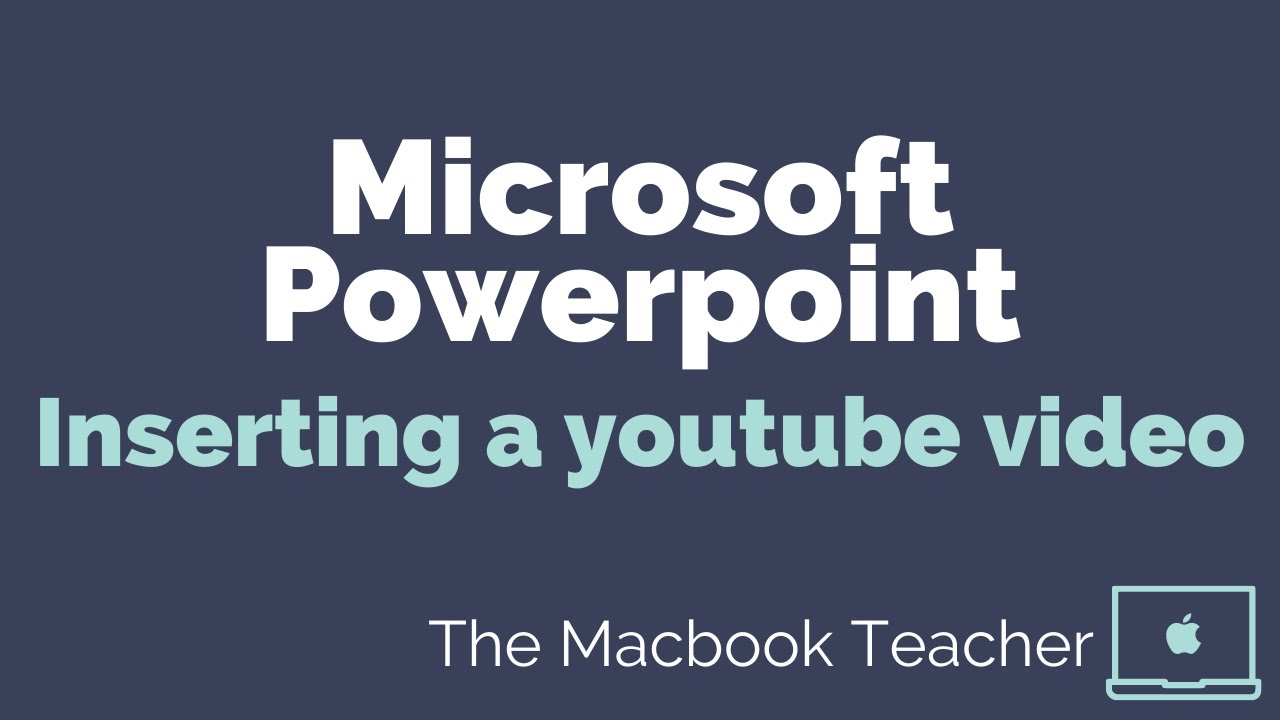 Microsoft Powerpoint - Inserting a Youtube Video - YouTube