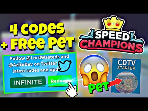 New Speed Champions Twitter Codes Free Exclusive Pet Code