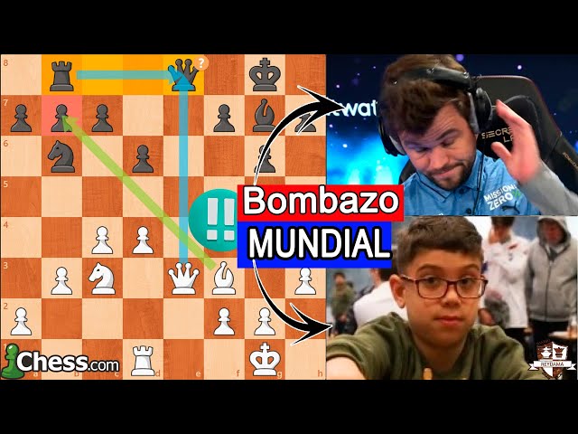 NIÑO PRODIGIO ORO de 10 AÑOS GANA al MÁS GRANDE DE TODOS LOS TIEMPOS! FAUSTINO ORO VS MAGNUS CARLSEN