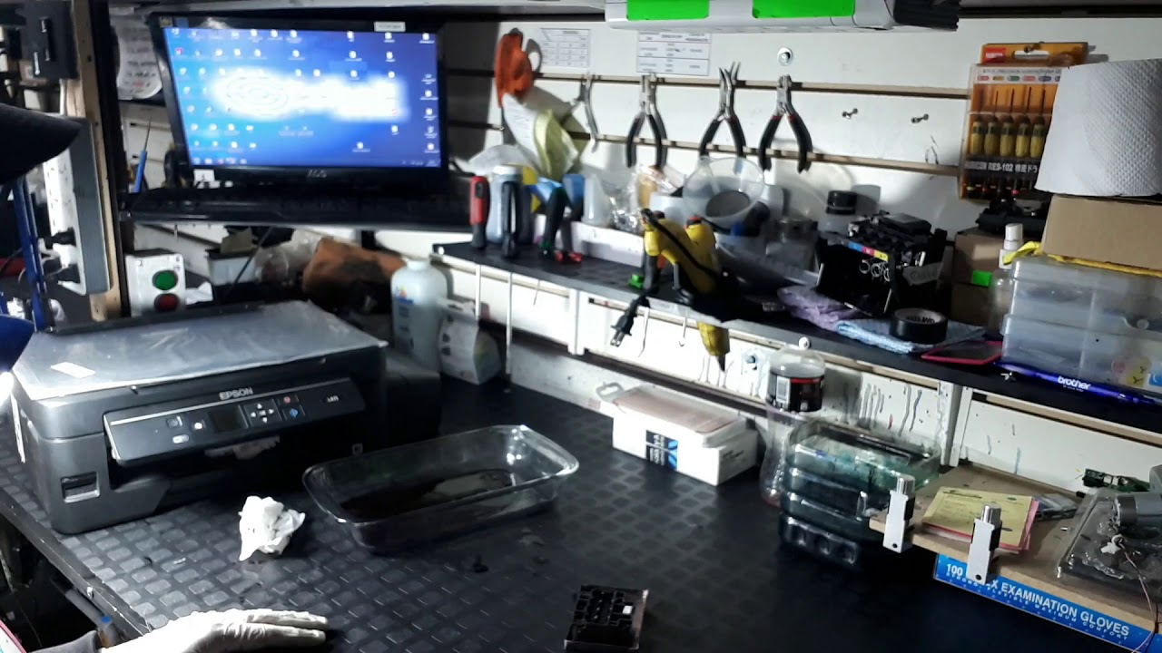 EPSON L475 CABEZAL TAPADO NO IMPRIME LAVADO CABEZAL EPSON SERIE L - YouTube