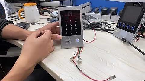 84217 video intercom how to add card setting password