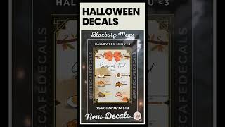 🍁 AUTUMN   HALLOWEEN DECAL DROP 🎃 | Bloxburg Aesthetic Decals