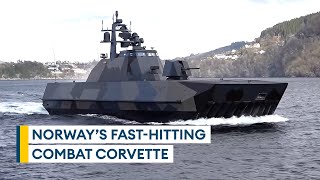 Norway's camouflaged Skjoldclass corvette designed to hit hard and then disappear