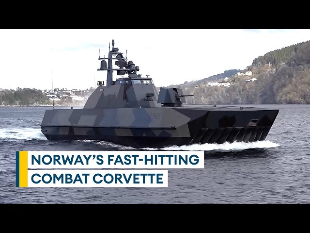 Norway's camouflaged Skjold-class corvette designed to hit hard and then disappear class=