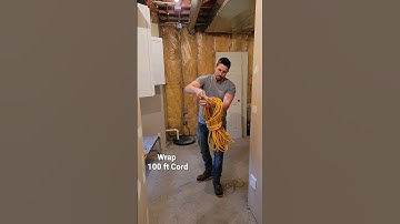 How to wrap extension cord