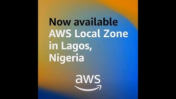 Enable AWS Local Zone in Lagos, Nigeria