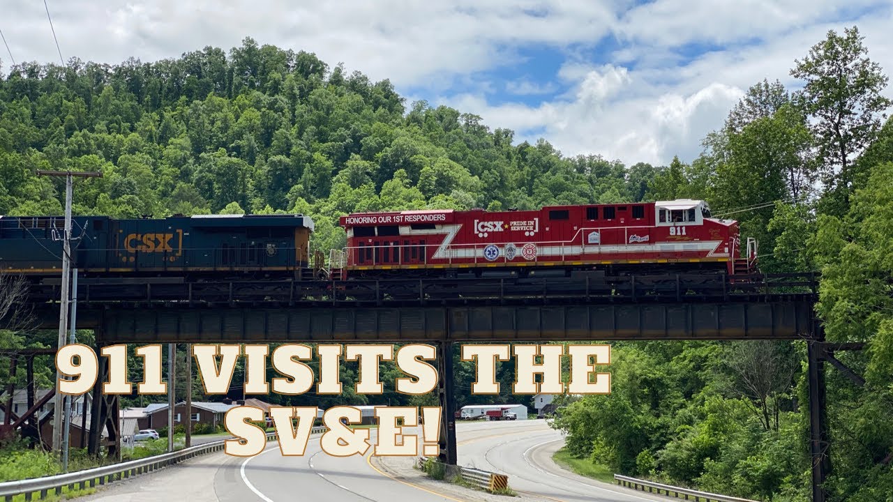 A Rare Event! CSX 911 Returns To Eastern Kentucky! Visits The Sandy Valley On A Coal Train!!