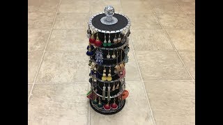 Diy Rotating Earring Holder Cd Earring Organizer Updated