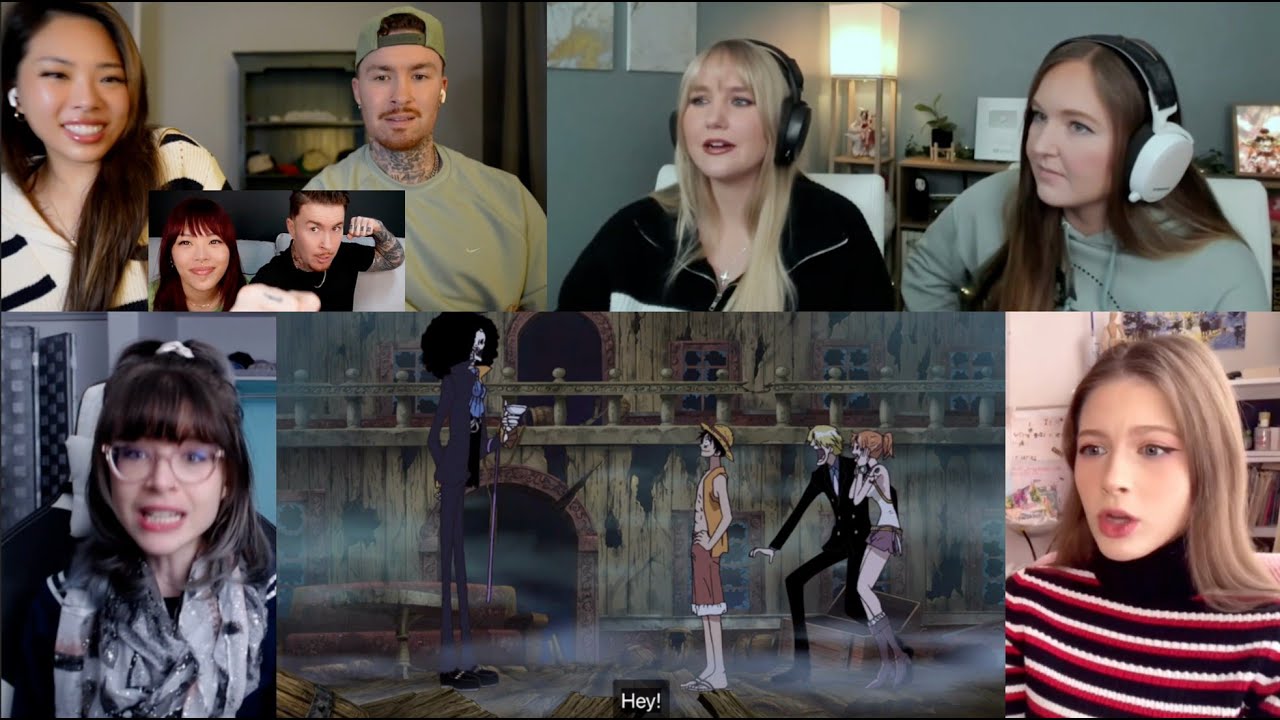Episode 337 |"The Straw Hats meet Brook, The Living Skeleton"| One Piece Reaction Mashup |ワンピース