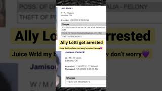 Ally Lotti got arrested last night #juicewrld #shorts #viral #viralshorts Profile