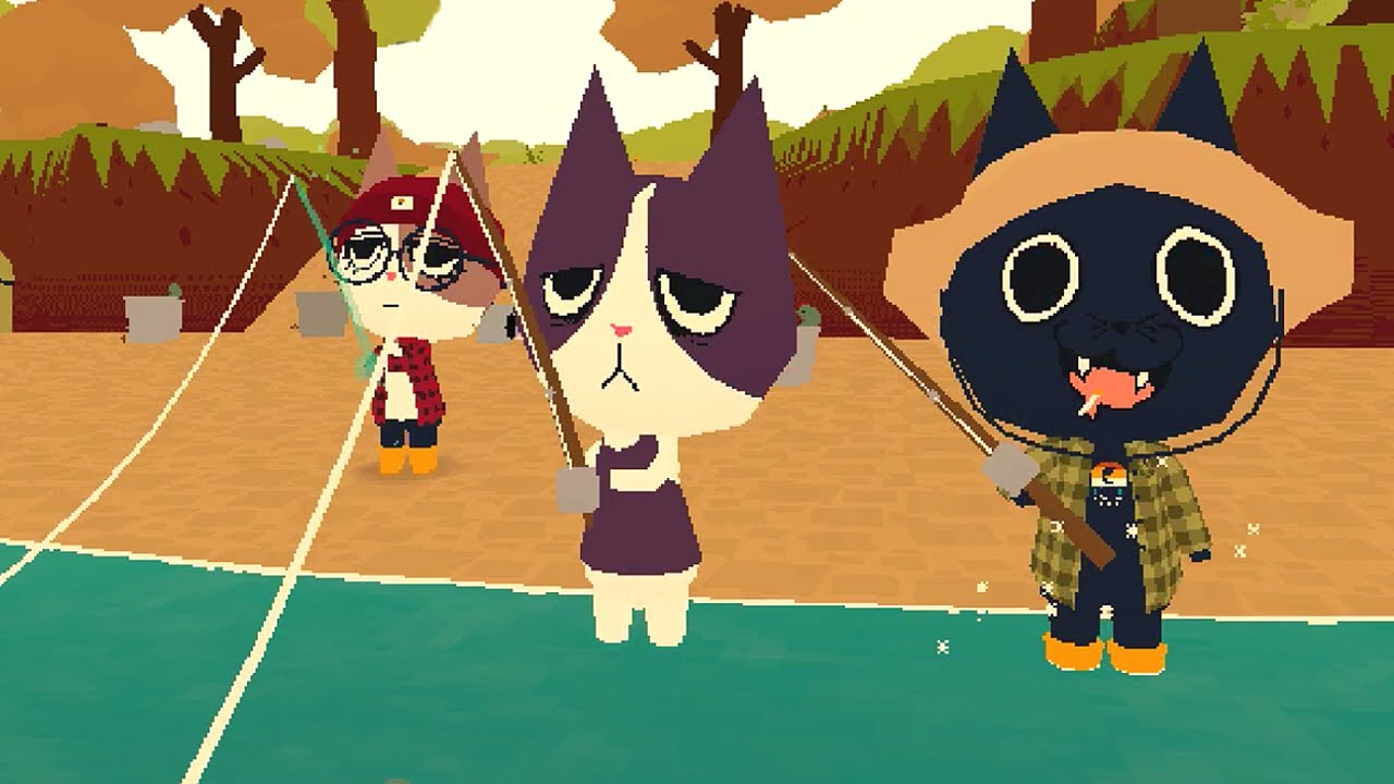 見知らぬネコたちとオンライン釣りするゲーム｜WEBFISHING