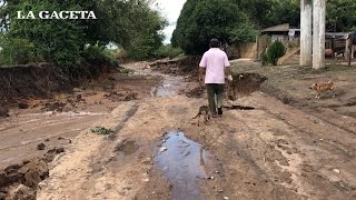 En La Salvación (La Cocha), las casas quedaron al borde del derrumbe tras las lluvias