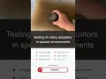 Testing of rotary actuators in special environments