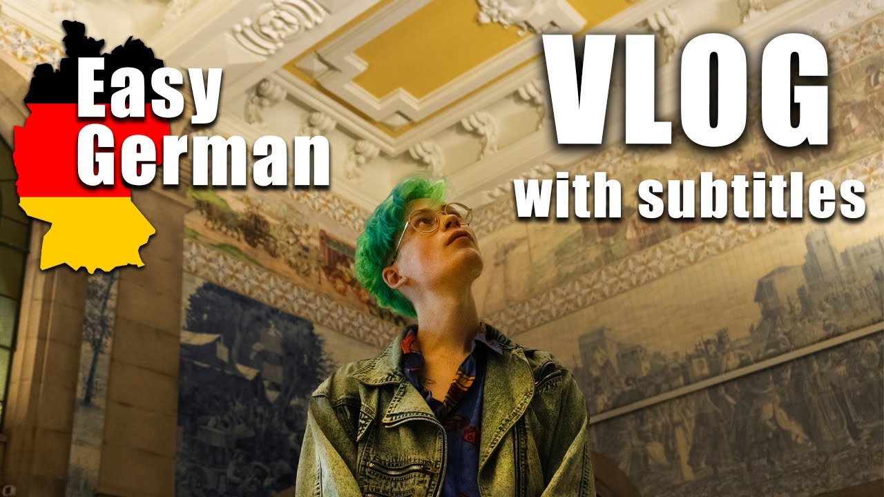 VLOG in easy German for BEGINNERS / Portugal Reise - Comprehensible Input German listening practice