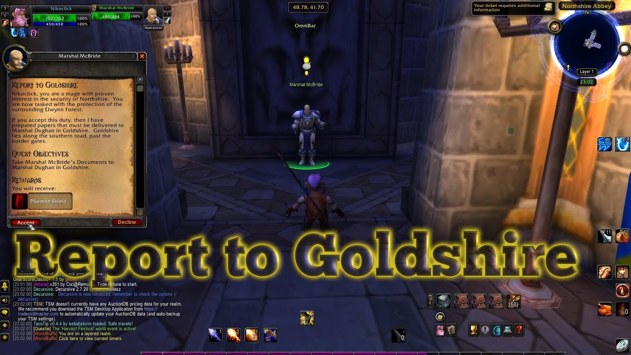 Report to Goldshire