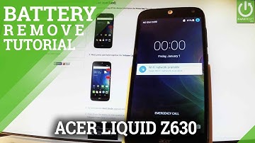 How to Remove Batterry in ACER Liquid Z630 - Force Restart / Reset
