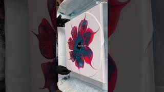 Bold &amp; Beautiful Bloom Technique in Fluid Art #acrylicpainting #shorts