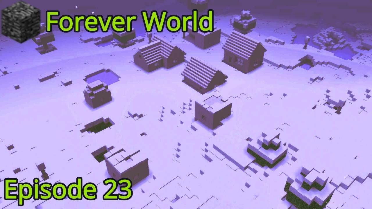 I built a Snowy village in my Forever World (Christmas Special)