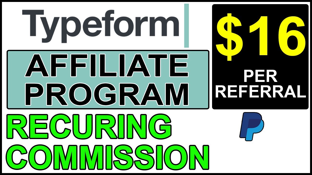 TypeForm Affiliate Program | Earn Money from TypeForm.com - YouTube