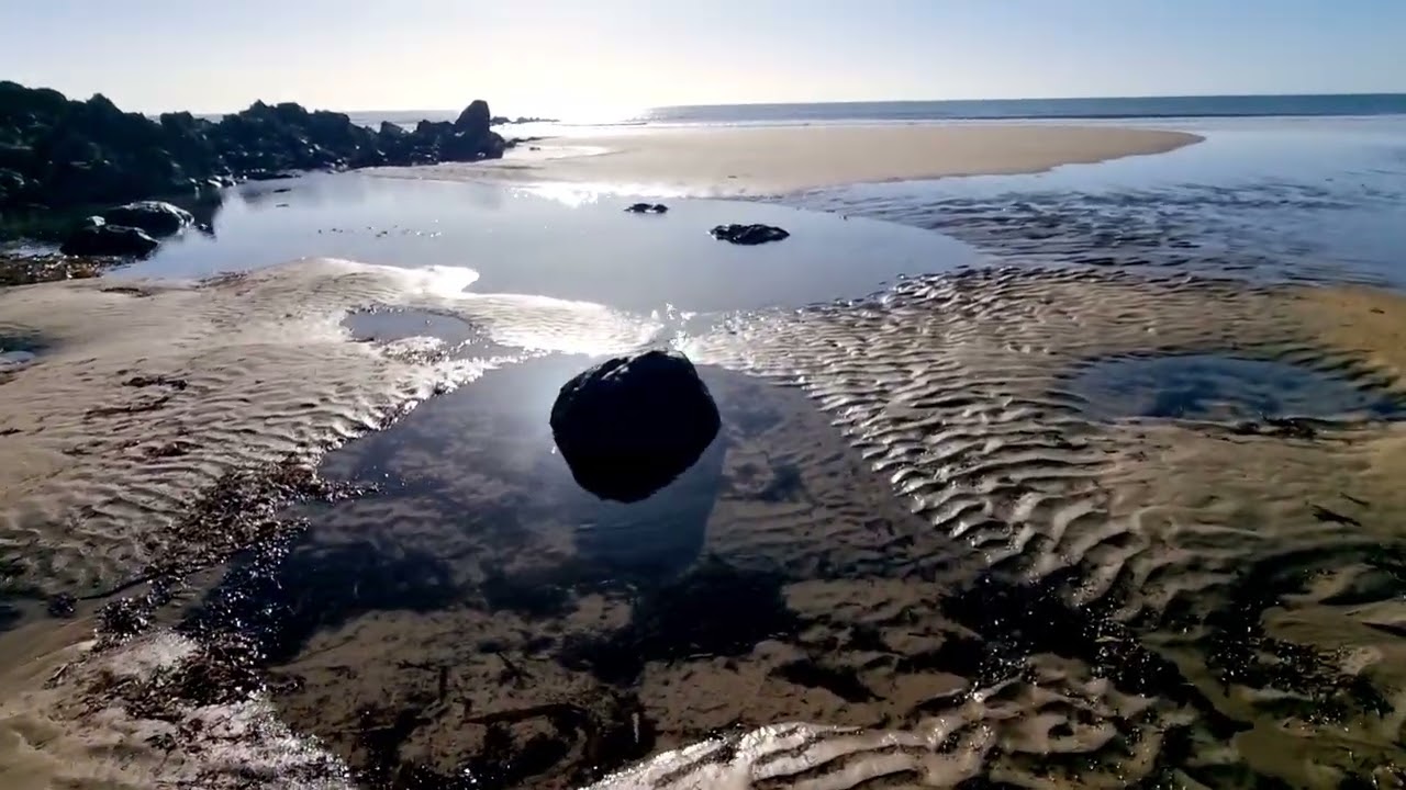 #walkwithme #sky #clouds #beach #waves #sand #sun #tyntywyn 
