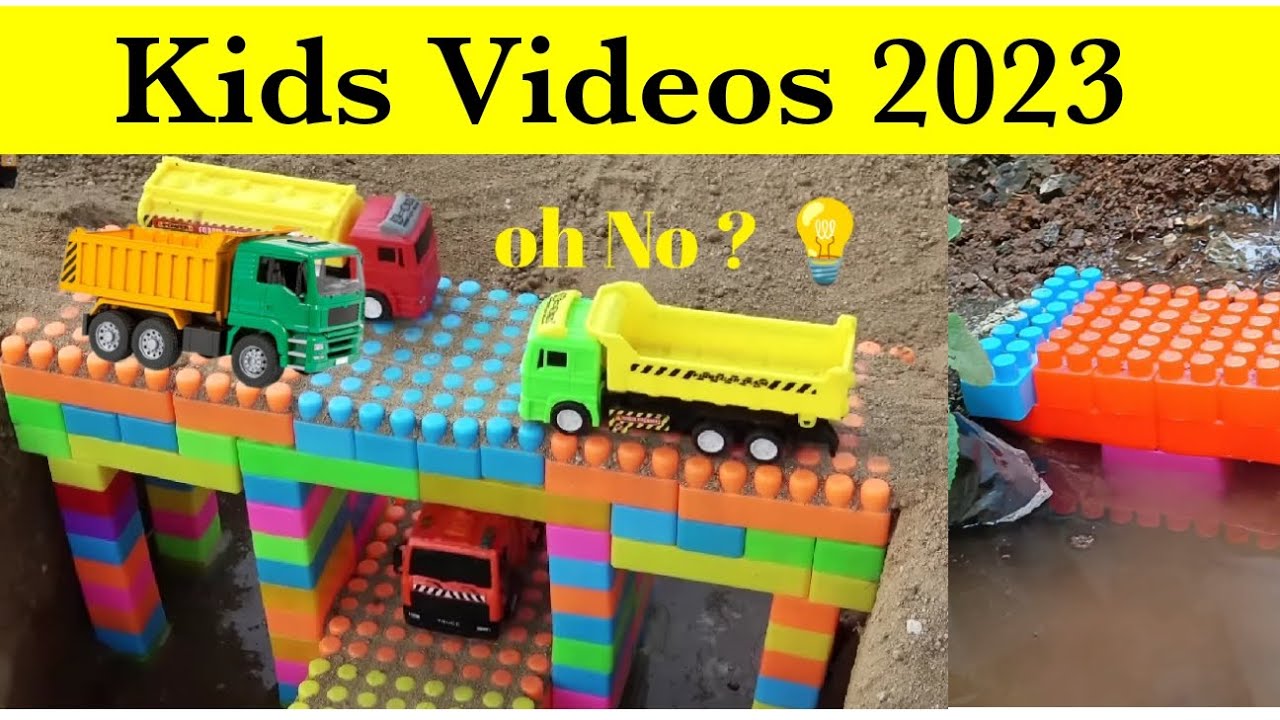 Build a bridge for cars and truck travel on the river cars truck 