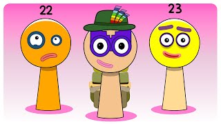Sprunki Oc Numberblocks 21, 22, 23 Compilation Incredibox