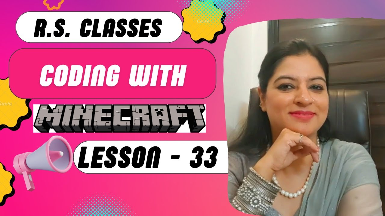 CODE WITH MINECRAFT, LESSON - 33 - YouTube