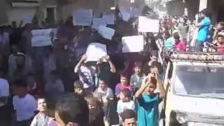 Killer Assad Protected by World Aleppo Protest Denounces International Inaction to Stop Dictator