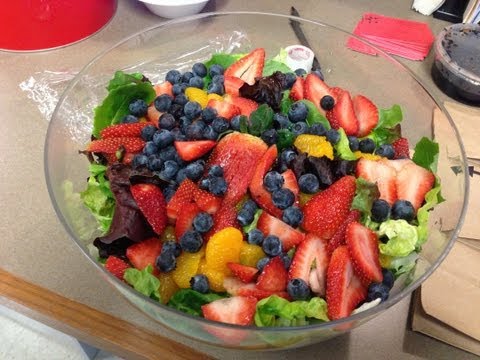 Strawberry And Mandarin Salad With Black Poppy Seeds!!